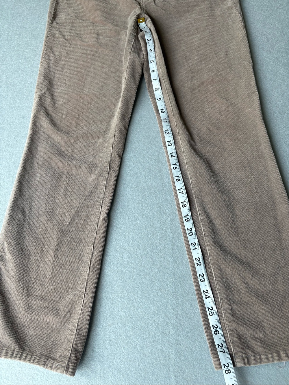 Talbots Straight-Leg Corduroy Pants in Camel sz 10 - Picture 6 of 8